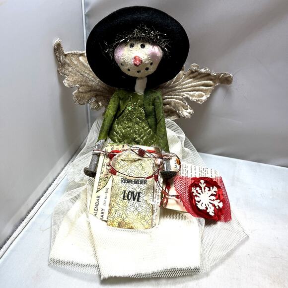 Handmade Other - OOAK Hand Made Snowman Fairy Doll Figure